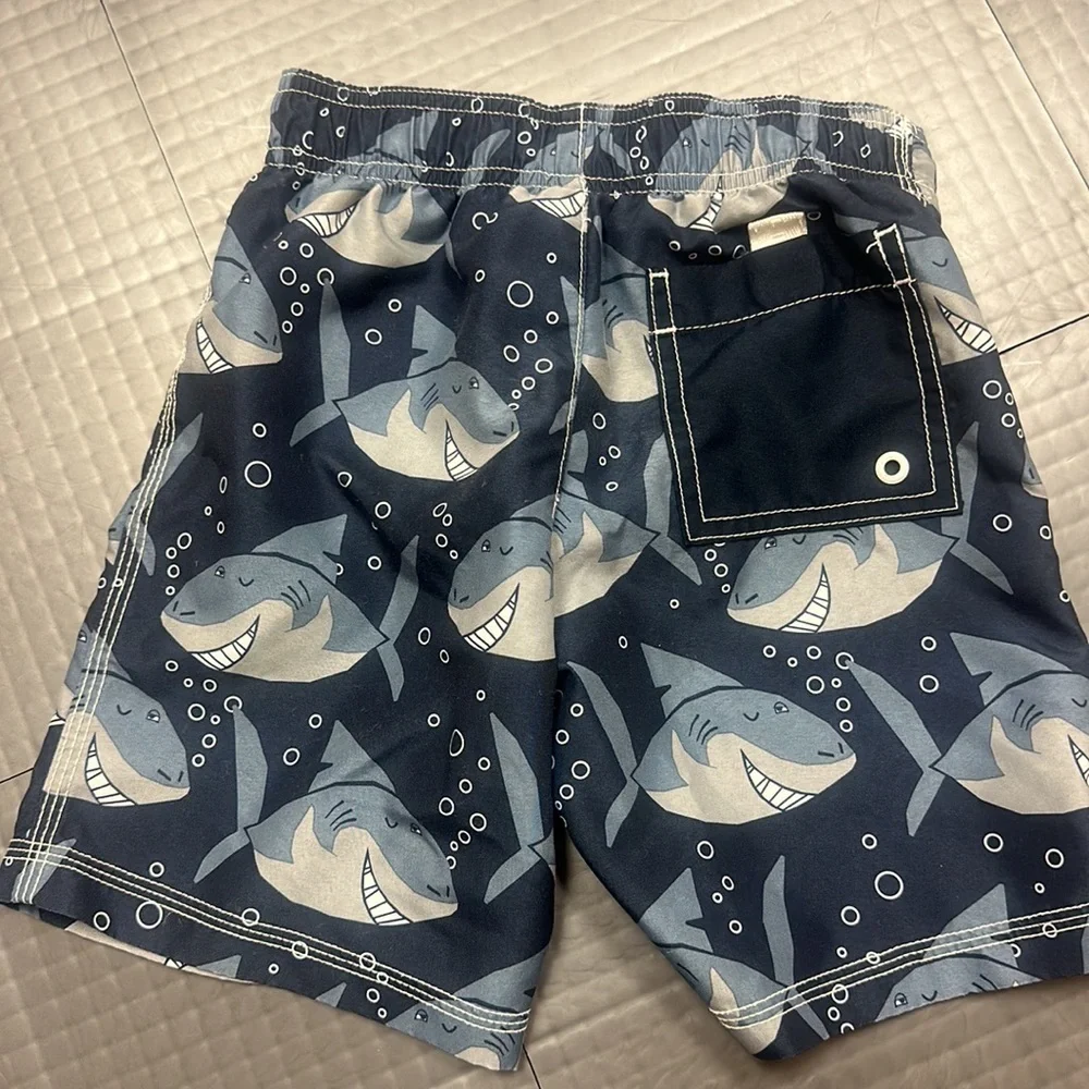GYMBOREE BOYS 4T SHARK SWIM TRUNKS